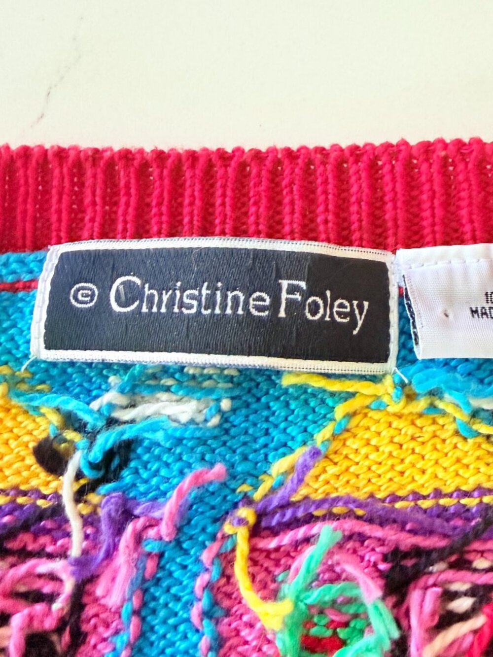 Vintage Christine Foley House Cardigan Cottagecore Sweater Sz 2 Hong Kong - Picture 6 of 11